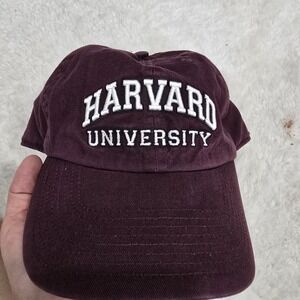 Harvard University‎ Hat '47 Brand Clean Up Strapback Cap Crimson Maroon Vintage